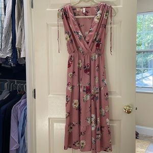 Xhilaration Pink Floral Dress